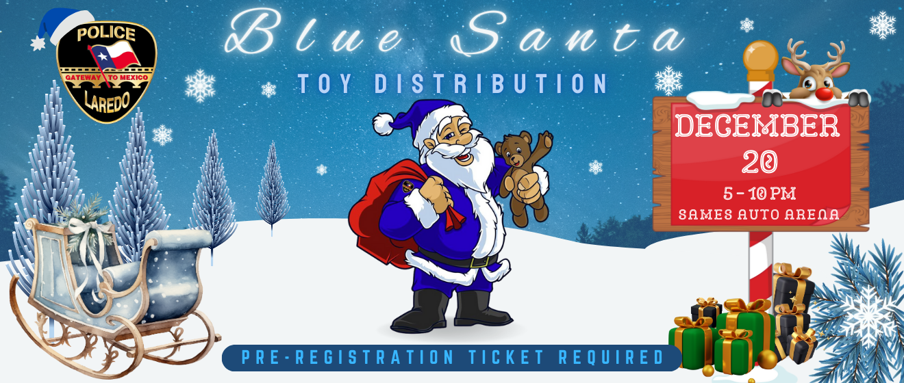 Blue Santa